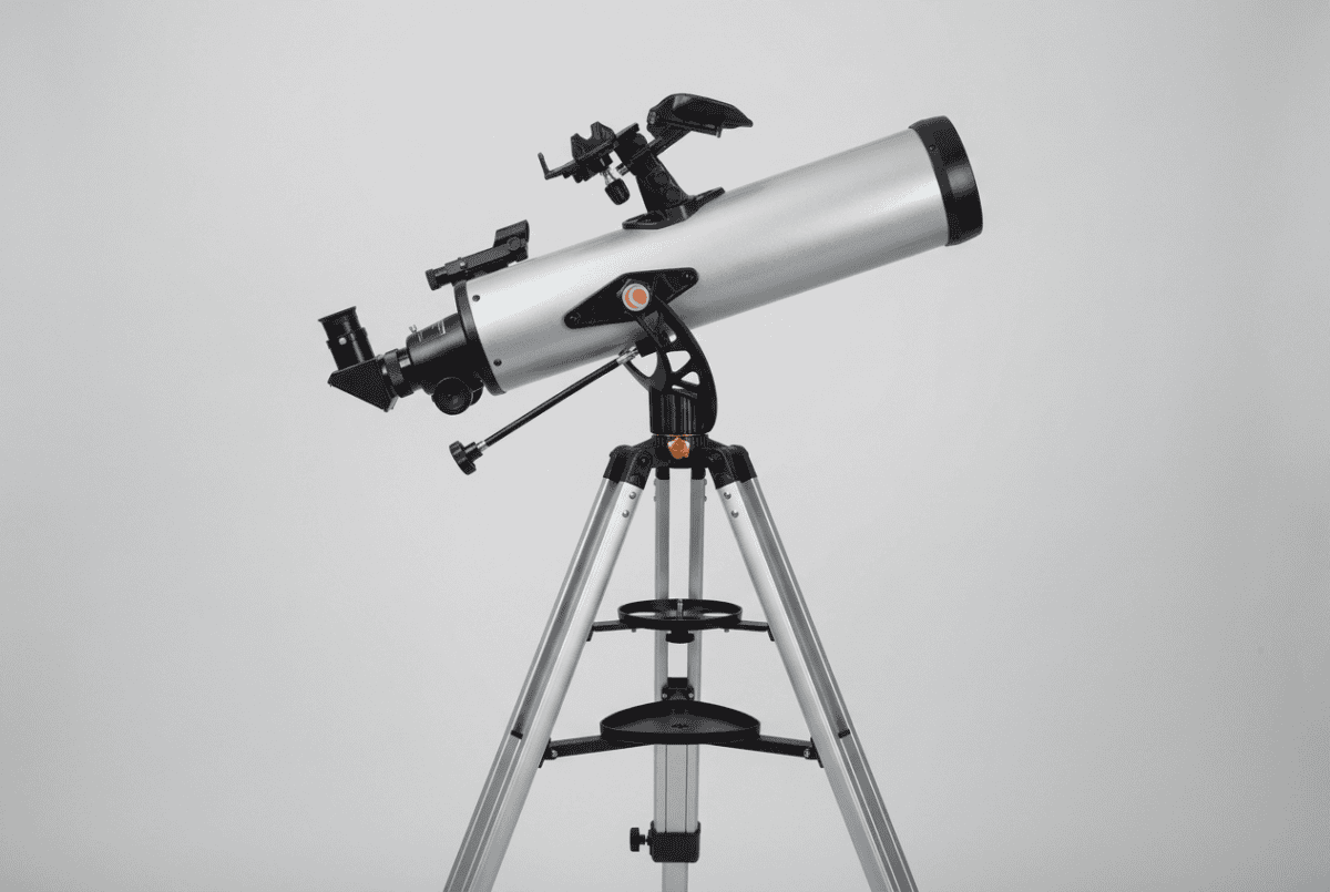 Celestron StarSense Explorer LT 114AZ reflector telescope on its tripod